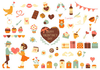 バレンタイン 素材セット