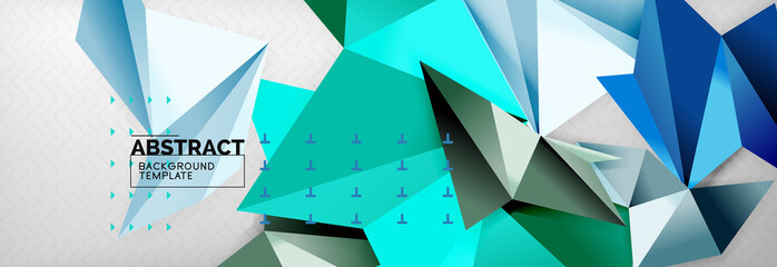 Triangles background techno template