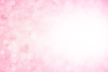 Valentine's day background with hearts.