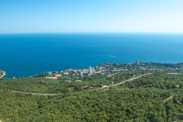 Obraz premium city view from the mountain