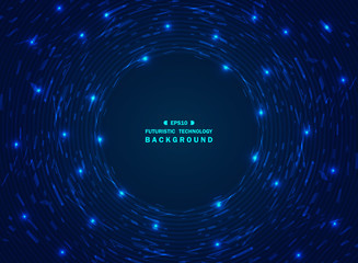 Chaos futuristic gradient blue technology background of geometric pattern.