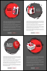 Black Friday 30 Percent Discounts Web Pages Set