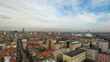 Fototapeta na wymiar Katowice - śródmieście- panorama