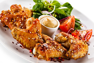 Roast chicken wings