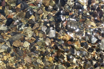 pebbles on the water