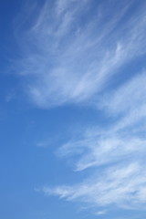 cloud above clear blue sky