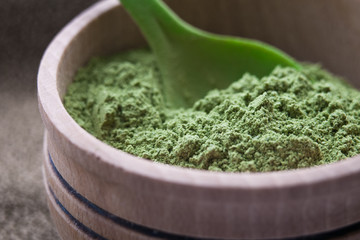 chopped celery leaves in bowl. food spice