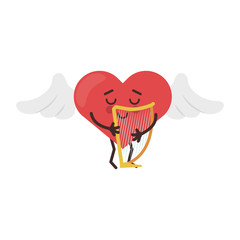 cute heart cartoon