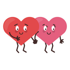 cute hearts in love cartoons