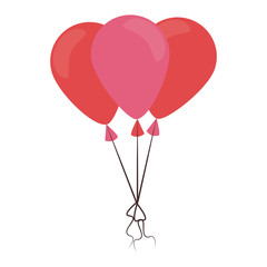 Heart balloons shaped