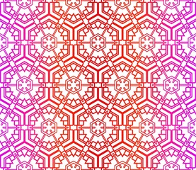 Vector Illustration. Pattern With Seamless Floral Ornament, Decorative Border. Design For Print Fabric