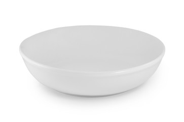 white bowl on white background