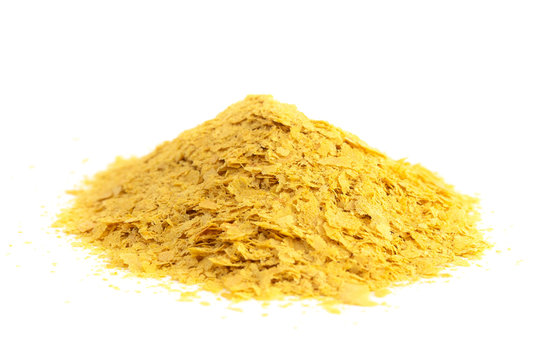 Flakes of Yellow Nutritional Yeast a Cheese Substitute and Seasoning for Vegan Diets