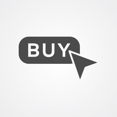 Buy button vector icon sign symbol