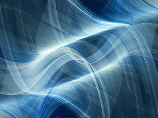 Abstract digital art background. Symmetry composition of curves ands grids. Detailed fractal graphics. Data science and digital technology concept.