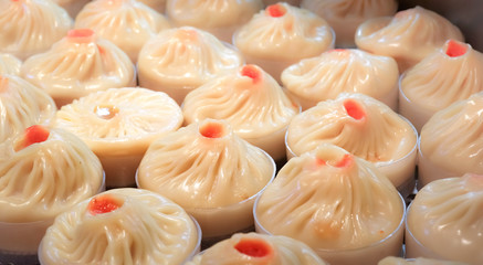 big size Xiao Long Bao soup dumpling a signature street food in Shanghai China
