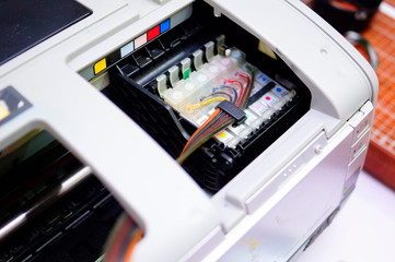 Print head cleaning , inkjet printer