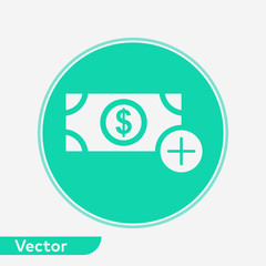 Money vector icon sign symbol