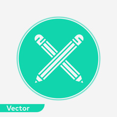 Pencils vector icon sign symbol