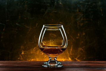 luxurious and expensive French brandy in a glass