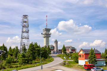 Gipfelbebauung am Keilberg - Klínovec im Erzgebirge