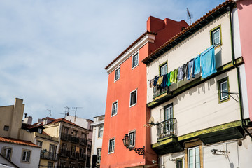 Alfama Lissabon Häuser innenstadt