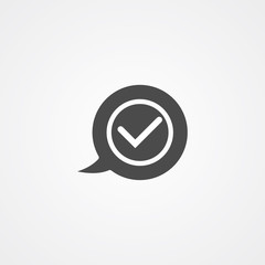 Speech bubble vector icon sign symbol