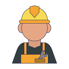 Worker with helmet avatar