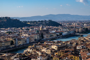 Fototapeta na wymiar Firenze, panorama della città
