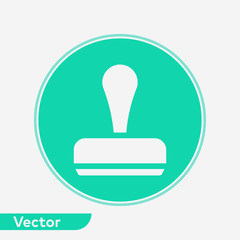 Stamp vector icon sign symbol