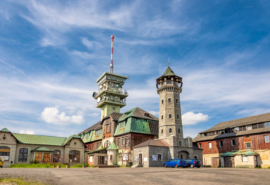 Aussichts- und  Fernsehturm am Keilberg - Kl&iacute;novec im Erzgebirge