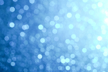 blue and white glitter abstract bokeh background Christmas	