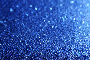 blue and white glitter abstract bokeh background Christmas	