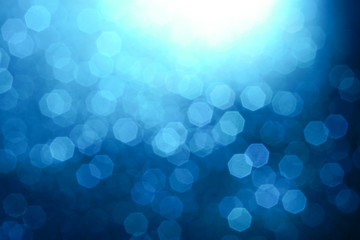 blue and white glitter abstract bokeh background Christmas	