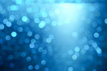 blue and white glitter abstract bokeh background Christmas	