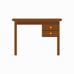 Office desk. Vector illustration. EPS 10.