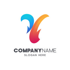 initial letter Y logo template, letter Y logo design, corporate identity ready for use