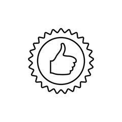 Award,rosette,Qualit icon vector on white background