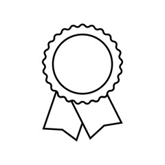 Award,rosette,Qualit icon vector on white background