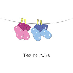 card to the party on the occasion of the birth of the child