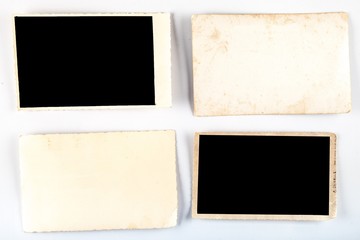 Blank Old Photos And Paper Sheets