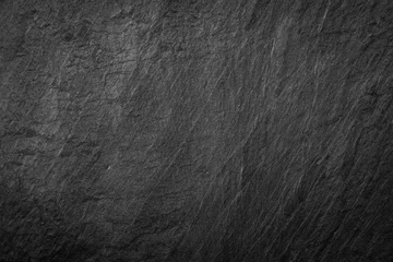 Foto op Plexiglas Dark grey and black slate background or texture © ImagineDesign