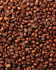 コーヒー豆で絨毯