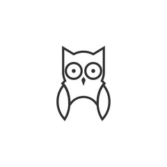 Owl icon graphic design template vector
