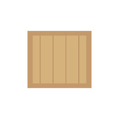 Wooden box. Vector illustration. EPS 10.