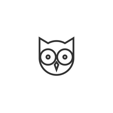 Owl icon graphic design template vector