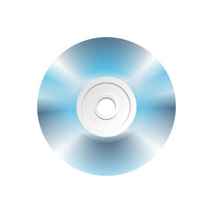 DVD or CD disc. Realistic disc. Vector illustration. EPS 10.