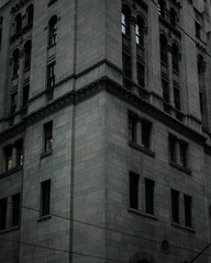 Facade of an old skyscraper in Toronto