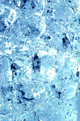 ice and water or iced water close up background