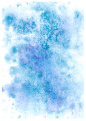 Colorful abstract watercolor texture with splashes and spatters. Modern creative watercolor background for trendy design.